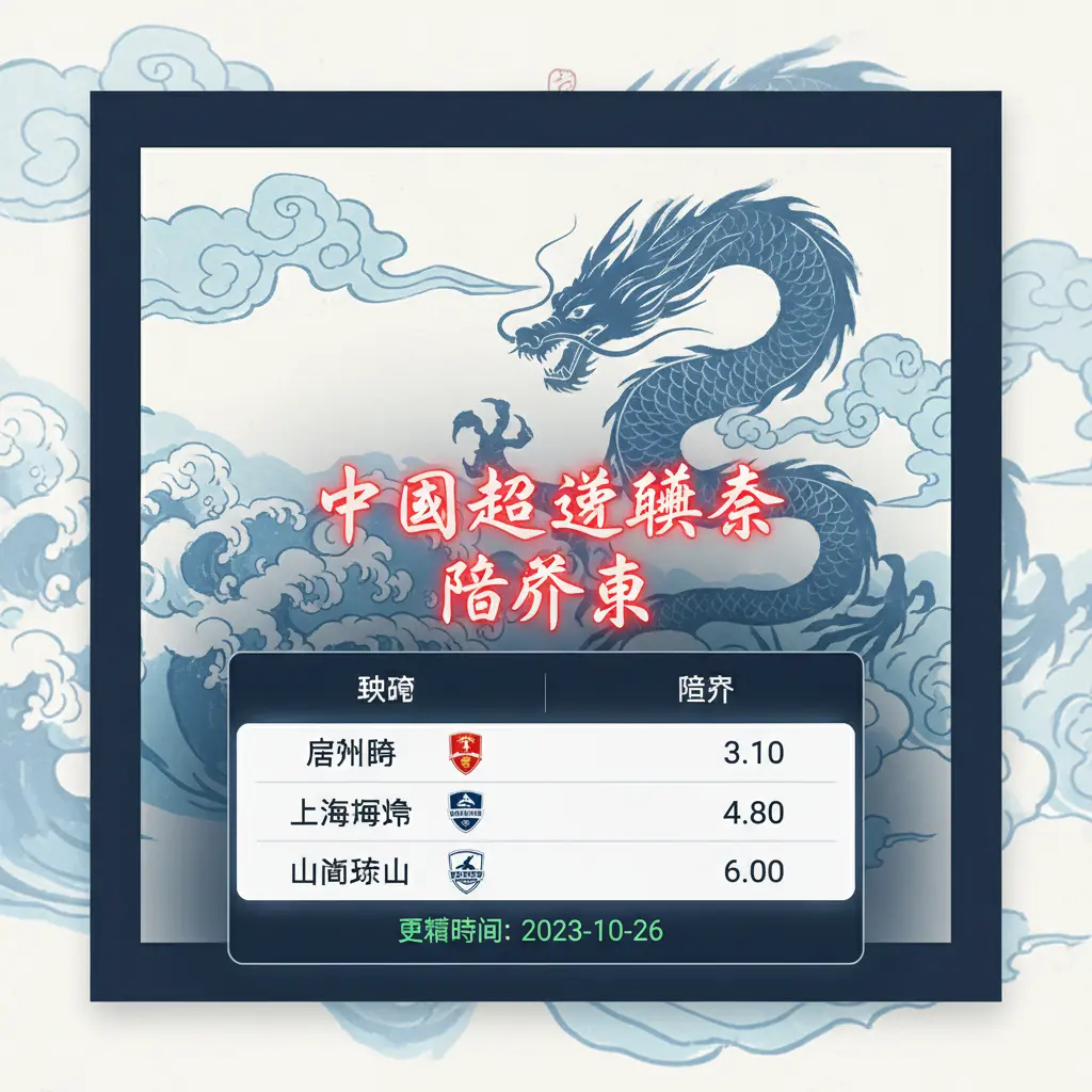 賠率表 - 中國超級聯賽