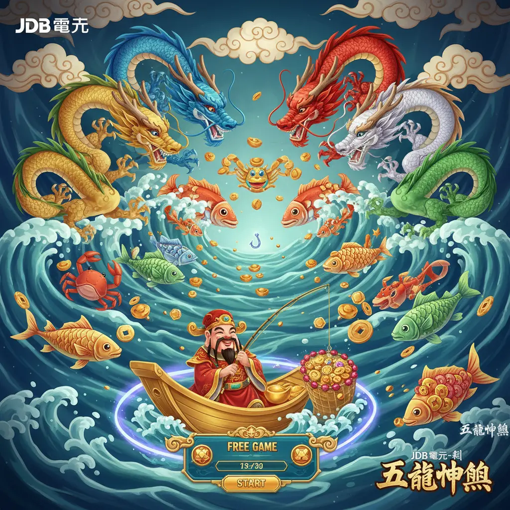 JDB電子-財神捕魚 - 五龍捕魚