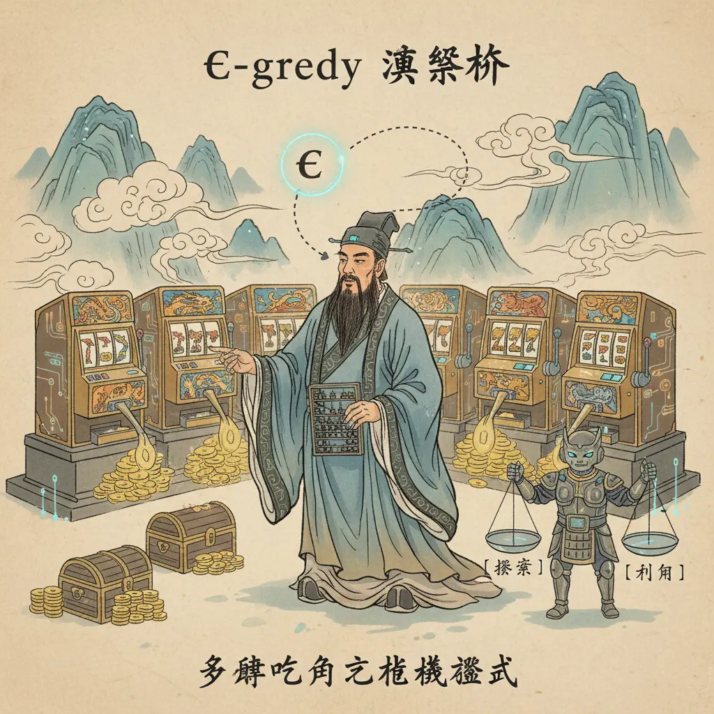多臂吃角子老虎機測試 - greedy 演算法
